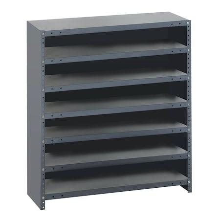 Quantum Storage Systems Shelving Unit, Closed, 12''D X 36''L X 39''H, Heavy Duty, 400 Lb. Load Capacity Per Shelf CL1239-000