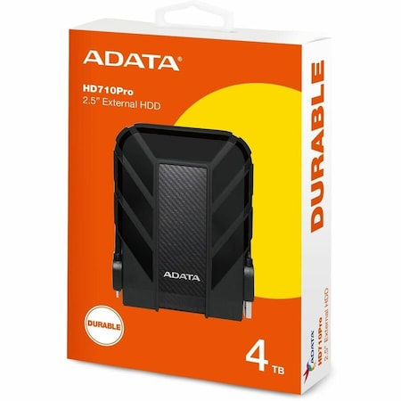 Adata Hd710 Pro Ahd710p-4Tu31-Cbk 4 Tb Hard Drive - 2.5" Drive - External AHD710P-4TU31-CBK