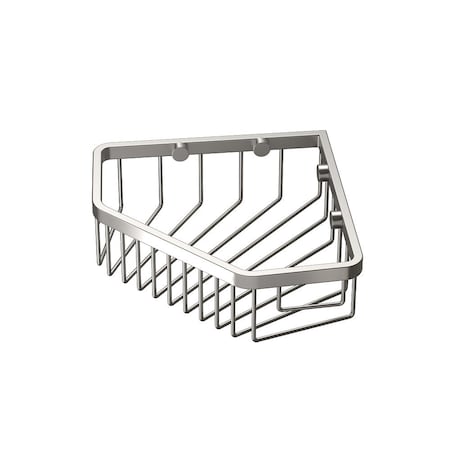 Gatco Corner 8.5" Shower Basket, Satin Nickel 1515