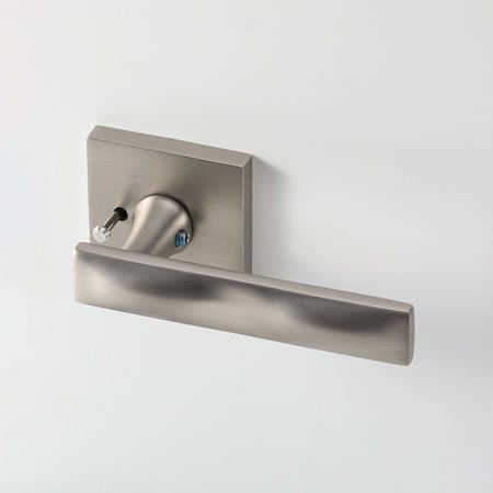 Mcbowery Essex Satin Nickel Combined Bed/Bath & Hall/Closet Modern Door Handle (Privacy/Passage) MB-1105PVSN-RH