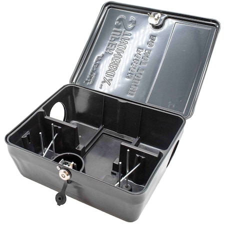 Super Strongbox Bait Station, Black Steel, PK6 912-BK