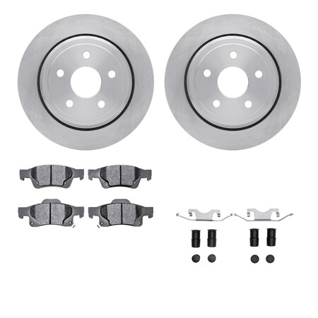 Dynamic Friction Co DFC Brake Rotor- Heavy Duty Brake Pad includes Hardware 6412-42019