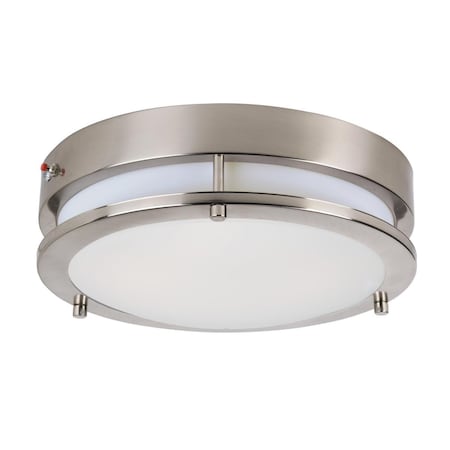 Cling 4.25 in. Linear LED Flush Mount - Satin Nickel CL2959171