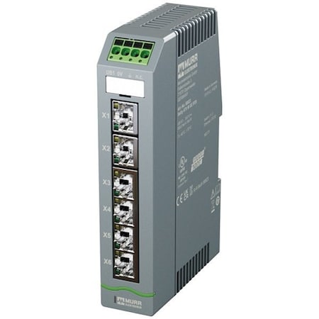 Murrelektronik Ethernet Switch, IP20,1000 mbps 58822