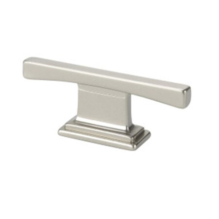 Gan Eden s 16 mm. Thin Square Transitional T Cabinet Pull - Satin Nickel GA1232278
