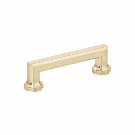Schaub 3-1/2in Center to Center Empire Cabinet Pull Signature Satin Brass Finish 883-SSB
