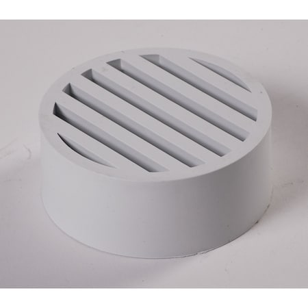 Nds 3 in. White Round Plastic Drain Grate 912