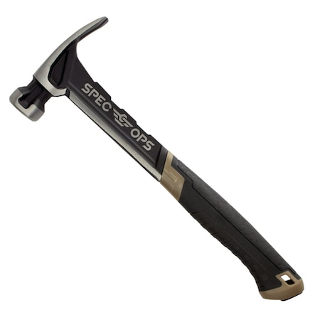 Spec Ops 20 oz Rip Claw Nailing Hammer with Smooth Face, Shock-Absorbing Grip SPEC-M20SF