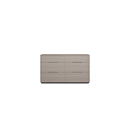 Homeroots 56" Beige Wood Six Drawer Double Dresser 714493
