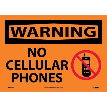 Nmc Warning No Cellular Phones Sign, W456PB W456PB