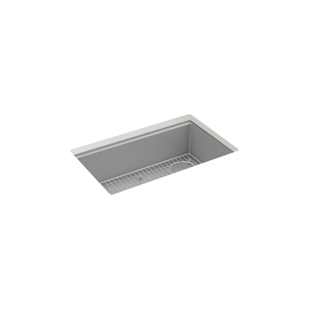 Kohler Billings 29 undermount single-bowl kitchen sink Matte Grey 33712-CM4