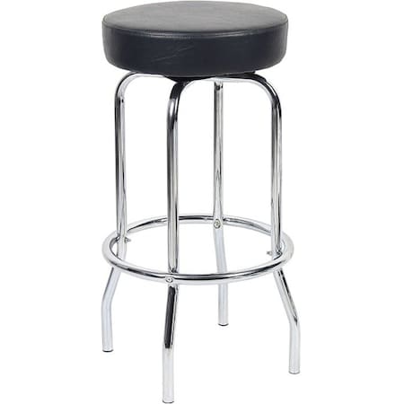 Boss 29" Chrome/Black Stool B229-BK