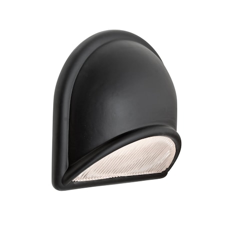 Besa Lighting Gabby Sconce, Black/Clear, 1x9W LED GABBYBK-LED