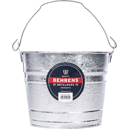 Behrens 5 Qt. Hot-Dipped Steel Pail 1205