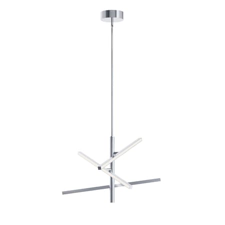 Afx Knoll - LED Pendant - 24in - Polished Chrome KNOP24LAJUDPC