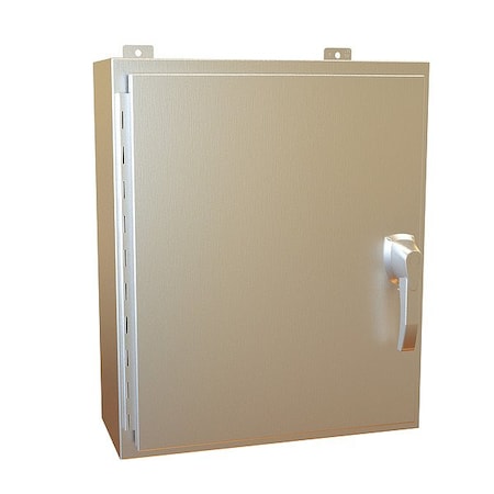 Hammond Handle Electrical Enclosure, 24 in H, 8 in D, 20 in W, 12, 13, 3R, 4, 4X, Stainless Steel HW24208SSHK