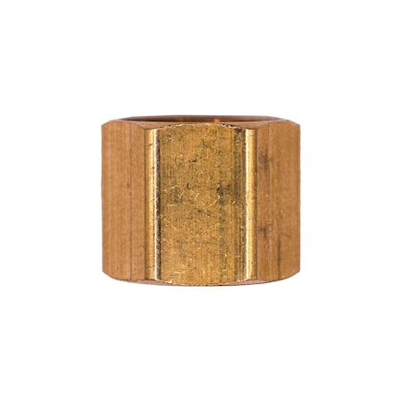 Auveco Brass Fitting Compression Nut 1/4, 10PK 112