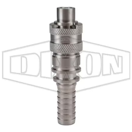 Dixon Dix-Lock N Series Bowes Interchange Quick Disconnect Coupler, 1/2 in Nominal, 500 psi Pressure, 303 N4S6-S