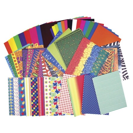 Roylco All Kinds of Fabric Paper, 176 Sheet 1567830