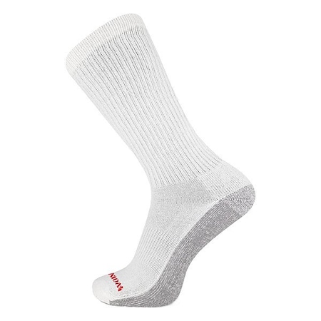 Wolverine Men's Socks, White, 7 to 12, L, 6 PK WWM40005C6B2001