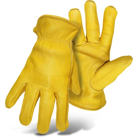 Boss Boss Men's Indoor/Outdoor Driver Gloves Yellow L 1 pair B84081-L