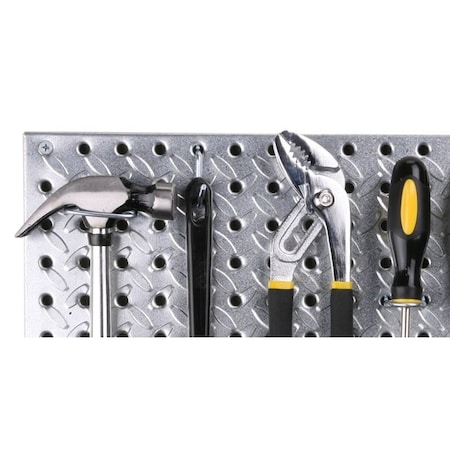 Knape & Vogt Series Pegboard, 32 in OAD, 16 in OAH, Steel 0204-1632