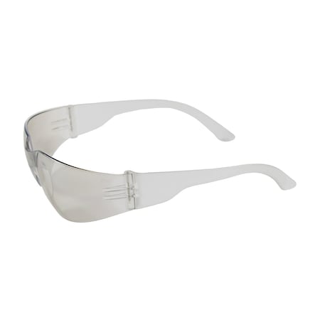 Bouton Optical Rimless Safety Glasses with Clear Temple, I/O Lens and Anti-Scratch Coating 250-01-0902
