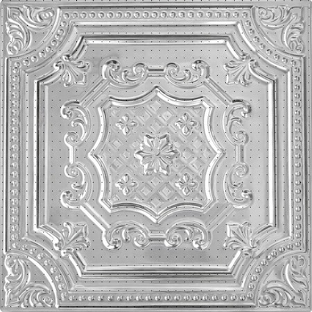Shanko All Day Tony 612 Clear Lacquer S/M Powder Coat ACU Tin Ceiling Tiles, 12PK ADT612-NU-ACU-CLR-12