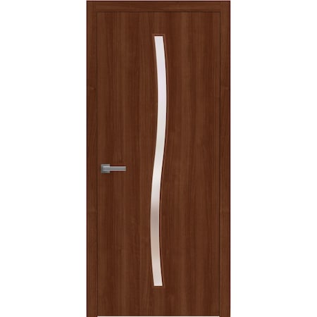 Sartodoors Interior Solid French Door 28 x 80 inches, BASIC 3002 Walnut Franko, Single Regular Panel Frame Ha BASIC3002ID-GOFR-28
