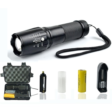 Klarus Tactical LED Flashlight, Black CTS-07P6605