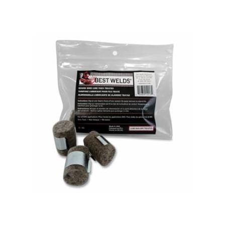 Best Welds Lube Pad, Treated, Silver, Clip Included, 6 EA/PK, 6PK 905-LUBE-PAD-6PK-TREATED