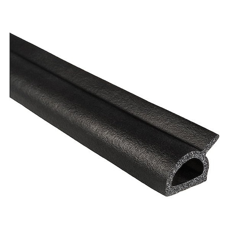 Trim Lok Inc D-Shaped Seal, Black, 250 ft L X5036BT-250