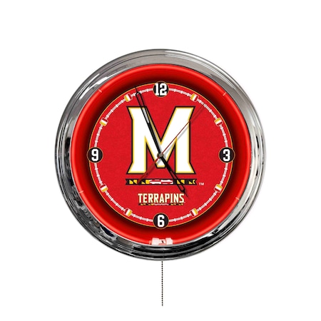 Holland Bar Stool University of Maryland 16 LED Wall Clock ClkL16