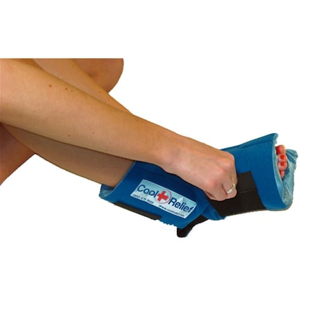 Cool Relief Sofr Gel Foot Ice Wrap by  -1 Set of Inserts CRSF-1