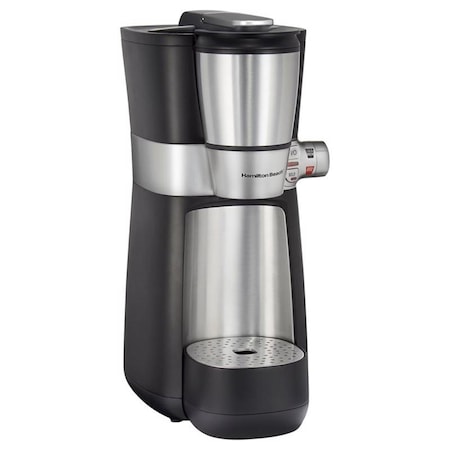 Hamilton Beach 16 oz Cold Brew & Hot Coffee Maker, Black & Silver HA9672