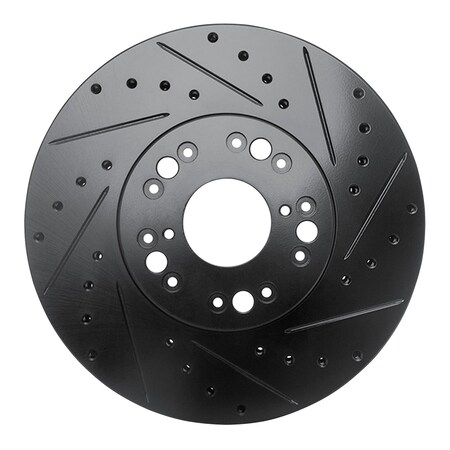 Dynamic Friction Co DFC Brake Rotor - Drilled and Slotted - Black 633-75005R