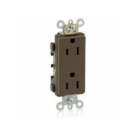Leviton Commercial Grade Decora Receptacle, 15 Amp, 125 Volt DR15S-G