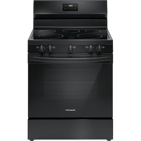 Frigidaire Oven Range, Black, 46-3/4 in H, 30 in W FCRE3052BB