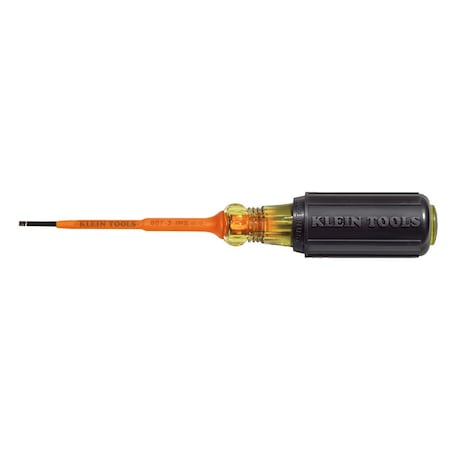 Klein Tools Insulated Slotted Screwdriver 3/32 in Round 607-3-INS