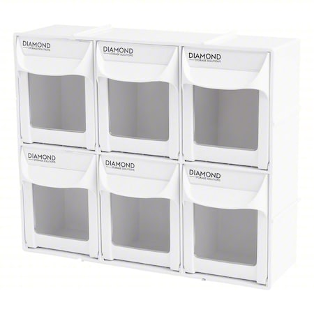 Diamond Storage Solutions Tip-Out Bin, 4 1/4 in L, 11 7/8 in W 3030-6-BIN-2