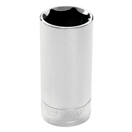 Performance Tool 1/2 in. Drive 1-1/16 in. 6-Point Deep Socket W32334