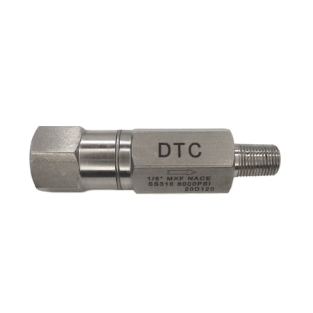 Discover 1/8 in. Stainless Steel Inline Check Valve 101133