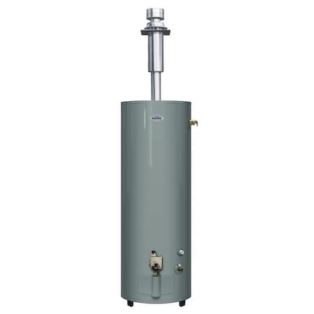 Richmond Essential Series Gas Water Heater, LP, Natural Gas, 40 gal Tank, 57 gph, 059 Energy Efficiency 6V40FT3