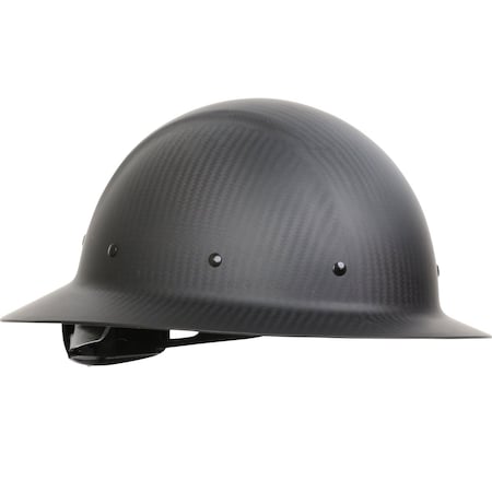 Pip Full Brim Smooth Dome Hard Hat w/Matte Carbon Fiber Shell, 8-Point Riveted Textile Suspension and Wh 280-HP1471R-11M