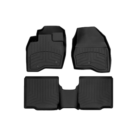 Weathertech Black, Front and Rear FloorLiner HP 449811IM-443594IM