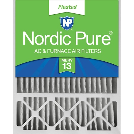 Nordic Pure 20x25x5 Pleated Air Filter, High Capacity, Electrostatically Charged Synthetic Media, MERV 13 20x25x5HM13-1