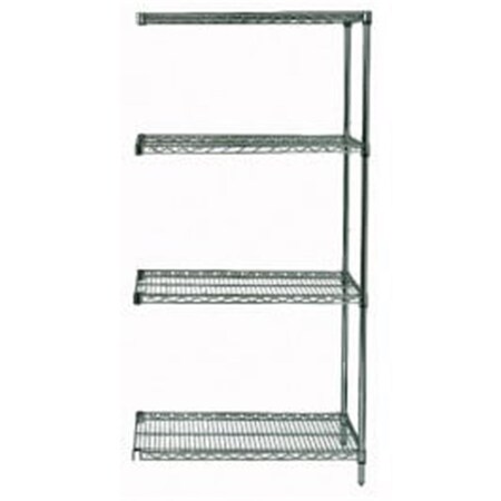 Betterbeds Proform Wire Shelving Add On Unit with 4 Shelves - 24 x 54 x 54 in. BE1134973