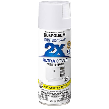 Rust-Oleum Painter's Touch 2X Ultra Cover Flat White 12 Oz. Spray 249126