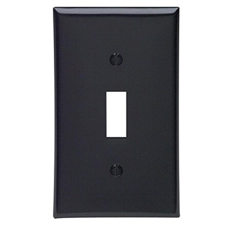 Pinpoint 1 gang Toggle Device Switch Wallplate, Black PI3537414