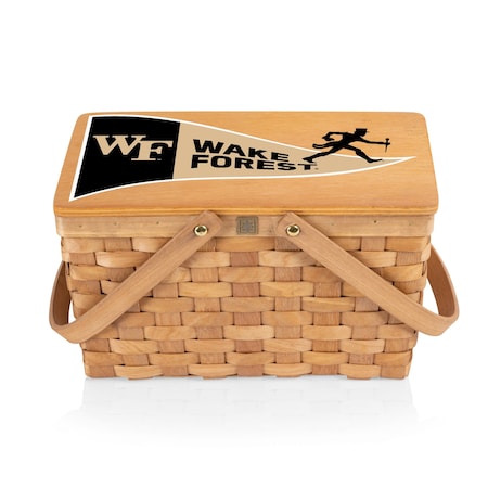 Picnic Time Family Of Brands NCAA Wake Forest Demon Deacons Poppy Personal Picnic Basket 124-00-299-614-0